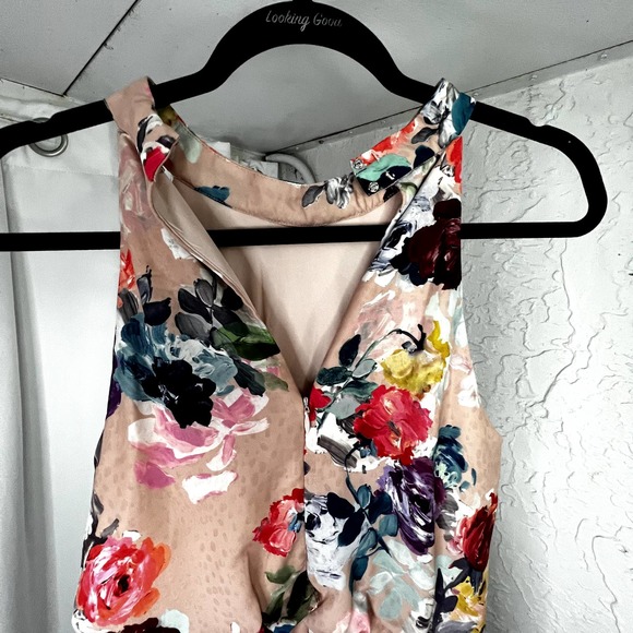 Adrianna Papell Women's Floral Satin Jacquard Gown - Picture 2 of 7